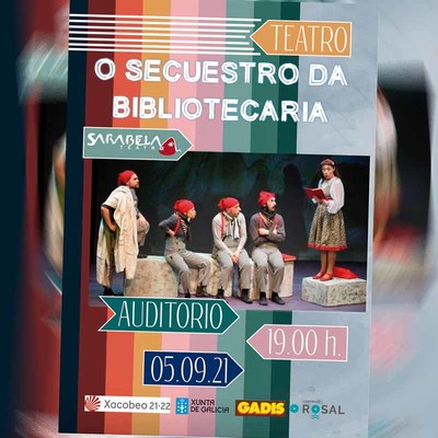 O Rosal desfrutar do teatro familiar coa obra -O secuestro da bibliotecaria-