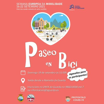 A Guarda organiza unha ruta en bicicleta pola Semana da Mobilidade 