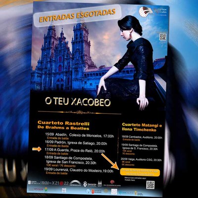 Esgotadas todas as entradas para o concerto do Cuarteto Rastrelli deste venres na Guarda