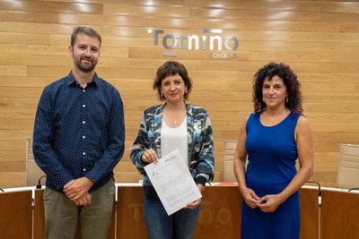 O Concello e a Agrupacin Musical de Goin asinan un convenio de financiacin histrico