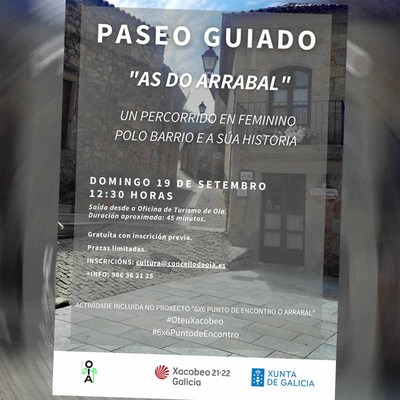 Paseo guiado sobre as mulleres na historia do Arrabal, este domingo en Oia