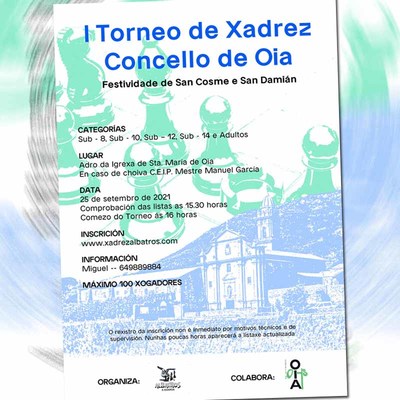 I Torneo de Xadrez Concello de Oia o 25 de setembro