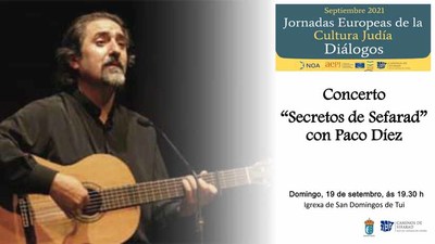 Paco Diz ofrece este domingo, na igrexa de San Domingos, o concerto -Secretos de Sefarad-