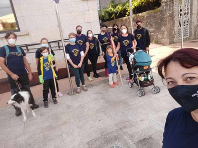 Tomio recolle case 100 quilos de residuos na xornada de limpeza simultnea de ros