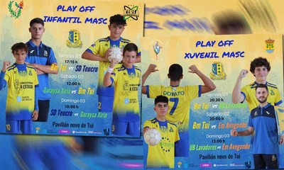 Esta fin de semana xganse en Tui as fases de ascenso a Divisin de Honra Infantil e Xuvenil Masculino de Balonmn