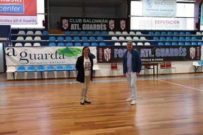 O Concello da Guarda renova o pavimento do Pavilln Municipal da Sangria