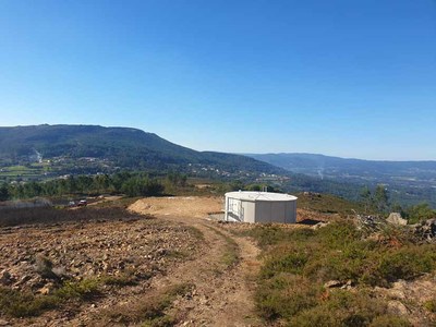Novo reservatrio de abastecimento de gua de Candemil
