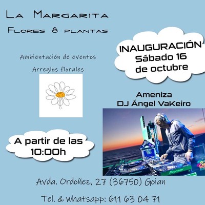 La Margarita Flores y Plantas abre este sbado su nueva tienda en el centro de Goin(Tomio)