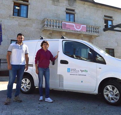 Tomio conta cun novo vehculo elctrico para o servizo de compostaxe local