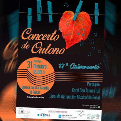 Concerto de Outono este domingo na Igrexa do Rosal