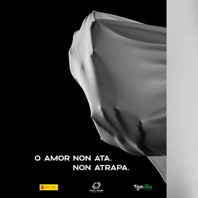 Tomio presenta unha potente campaa contra a violencia de xnero, coa instalacin de fotos na ra e a proxeccin dun vdeo nas redes sociais