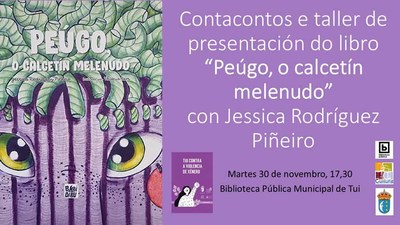 -Pego, o calcetn melenudo- chega este martes  Biblioteca Municipal