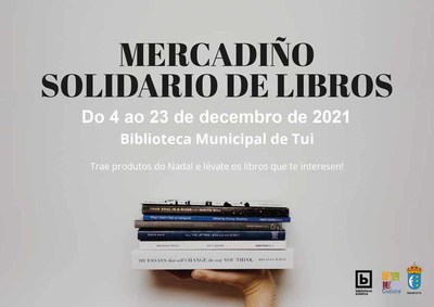 Mercadio de Libros Solidarios na Biblioteca Municipal de Tui
