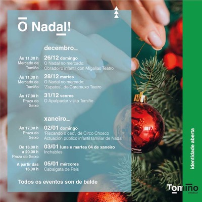 Teatro, circo, malabares, inchables e obradoiros, no Nadal Cultural de Tomio