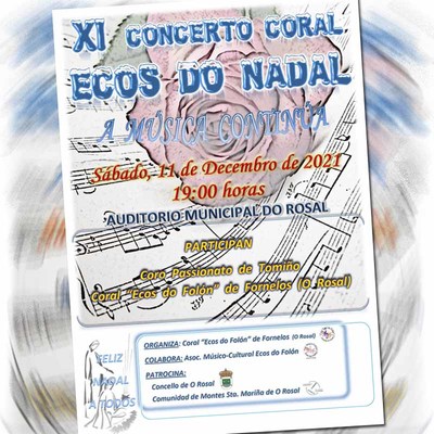 A msica contina no Rosal co XI Concerto Coral Ecos do Nadal