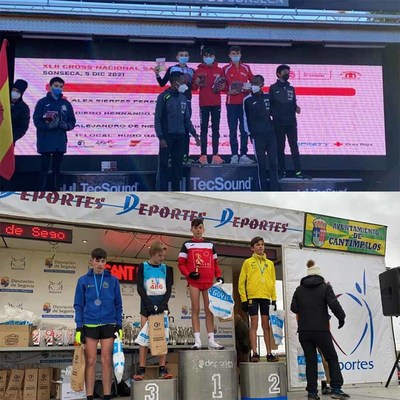 El atleta guards lex Sierpes gana el Cross de Sonseca y el de Cantimpalos