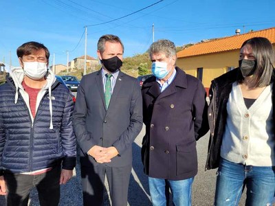 O delegado do Goberno en Galicia visita Oia
