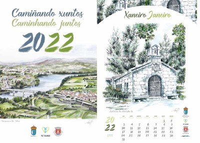 -Camiando xuntos- ttulo do calendario solidario da Eurocidade Tui-Valena