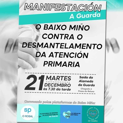 O BNG anima a participar na manifestacin convocada para este martes na Guarda en defensa da sanidade pblica