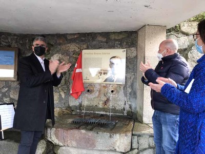 A Guarda rende homenaxe a Brasilino lvarez na Fonte-Lavadoiro da Cal