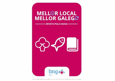 Mellor local, mellor galego - Campaa polo comercio local