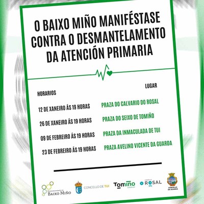 A Mancomunidade comeza no Rosal unha rolda de concentracins para denunciar a grave situacin da sanidade no Baixo Mio