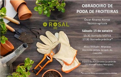O Concello do Rosal organiza este sbado un obradoiro gratuto de poda de froiteiras