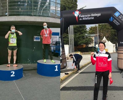 Los Mster - 45 del Atletismo Trega, BRILLAN, este fin de semana en Ourense y Puebla Caramial, proclamndose campeones autonmicos