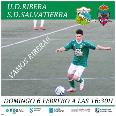 El UD Ribera se enfrenta hoy en A Mata al SD Salvatierra