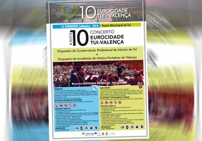 Msica sen fronteiras para celebrar o 10 aniversario da Eurocidade Tui-Valena