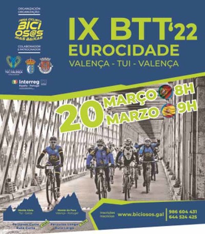 Tui acolle a IX Eurocidade BTT o 20 de marzo