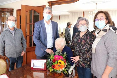 O Concello da Guarda felicita a Carmen Rodrguez Gonzlez no seu 100 aniversario