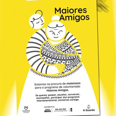 Maiores amigos, nova campaa dentro do Banco municipal de voluntariado Mis mans do Concello da Guarda