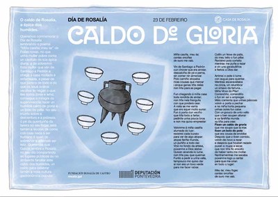 A Deputacin distribe manteis divulgativos sobre o -Caldo de gloria- entre 33 concellos da provincia para celebrar o Da de Rosala  