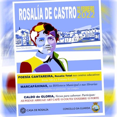 A Guarda smase  conmemoracin do Da de Rosala de Castro o 23 de febreiro