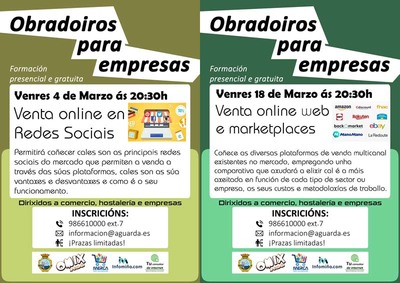 Contina a oferta de obradoiros gratutos para comercio, hostalara e empresas