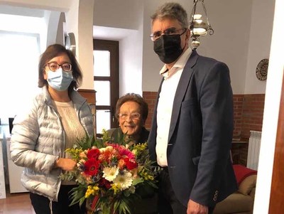 O concello da Guarda felicita a Alicia Gonzlez lvarez no seu 100 aniversario