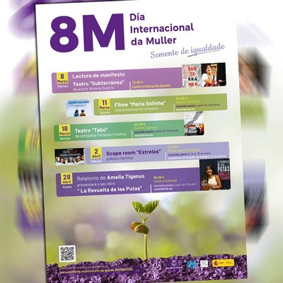 O Concello da Guarda conmemora o 8M co programa de actividades -Semente de Igualdade-