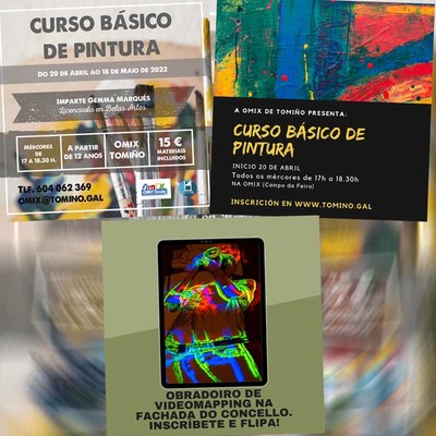 Videomapping e iniciacin  pintura son as das propostas formativas da OMIX Tomio para esta primaveira