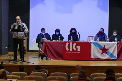 Serafn Fernndez Portela foi reelixido este sbado secretario da Unin Local da CIG do Baixo Mio