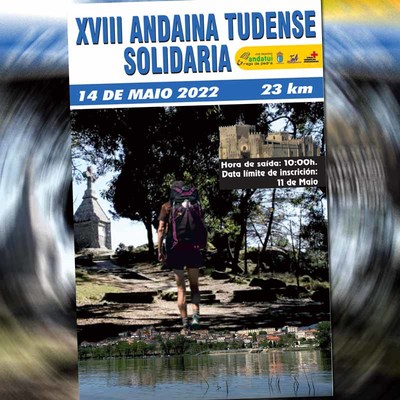 A XVIII Andainatudense Solidaria 2022 ter lugar o 14 de maio