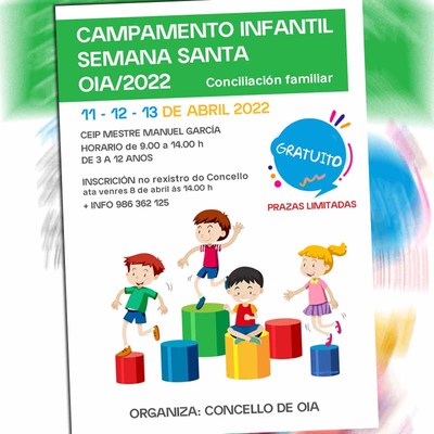 Oia acolle un campamento infantil de Semana Santa do 11 ao 13 de abril