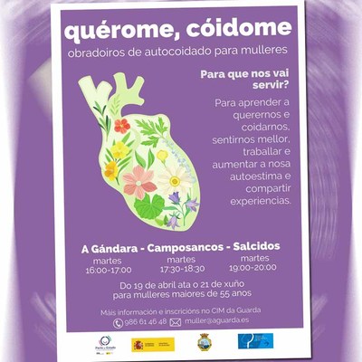 O autocoidado persoal vai a ser a temtica do Obradoiro -Qurome, Cidome- organizado polo CIM da Guarda