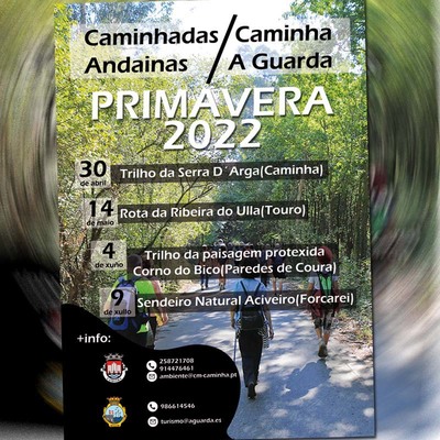 O prximo luns 11 de abril abre o prazo de inscricin para as Andainas A Guarda - Caminha 2022