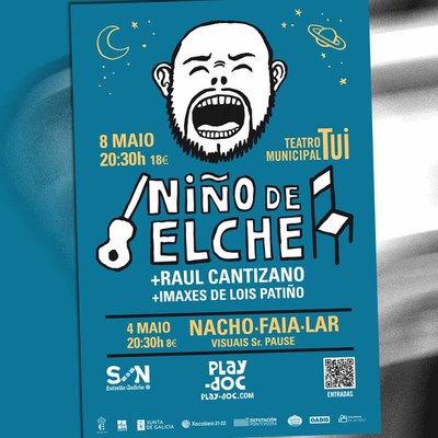 Nio de Elche ofrecer un concierto en Play-Doc acompaado por las imgenes de Lois Patio