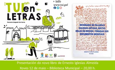 Ernesto Iglesias Almeida presenta este venres en Tui o seu novo libro -Dicionario de palabras galegas antigas-