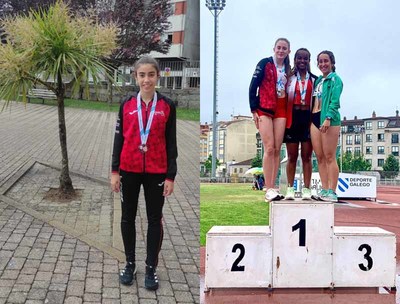Dos ttulos Autonmicos ms para el Atletismo Trega, PLATA a cargo de la Guardesa MARCELA MORGADO  y BRONCE para la Tomiesa ANTA RODRGUEZ.