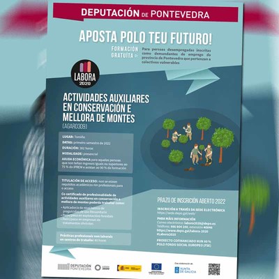 Tomio acolle en xuo unha formacin sobre Actividades auxiliares en conservacin e mellora de montes