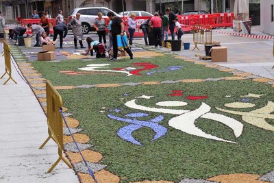 Alfombras florales llenarn de color las calles guardesas este fin de semana