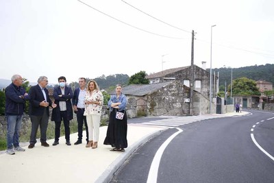 La Diputacin y el Ayuntamiento de Tui acaban la esperada actuacin en la EP3001 en Rebordns para garantizar la seguridad peatonal y vial